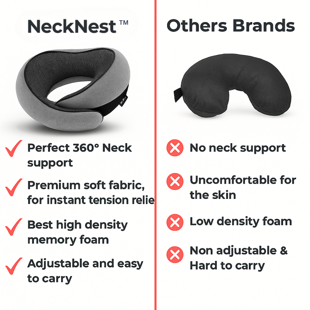 NeckNest™ Travel Pillow